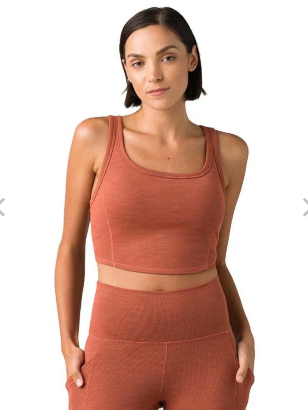 Prana Becksa Bralette Bra Size Small Rust Orange